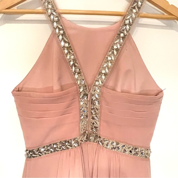 BCBG Max Azria Beautiful Crystal and Pink Maxi Dress - Picture 4 of 6